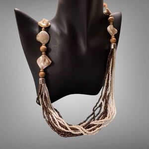 EXTRA LONG BEADED NECKLACE NWT